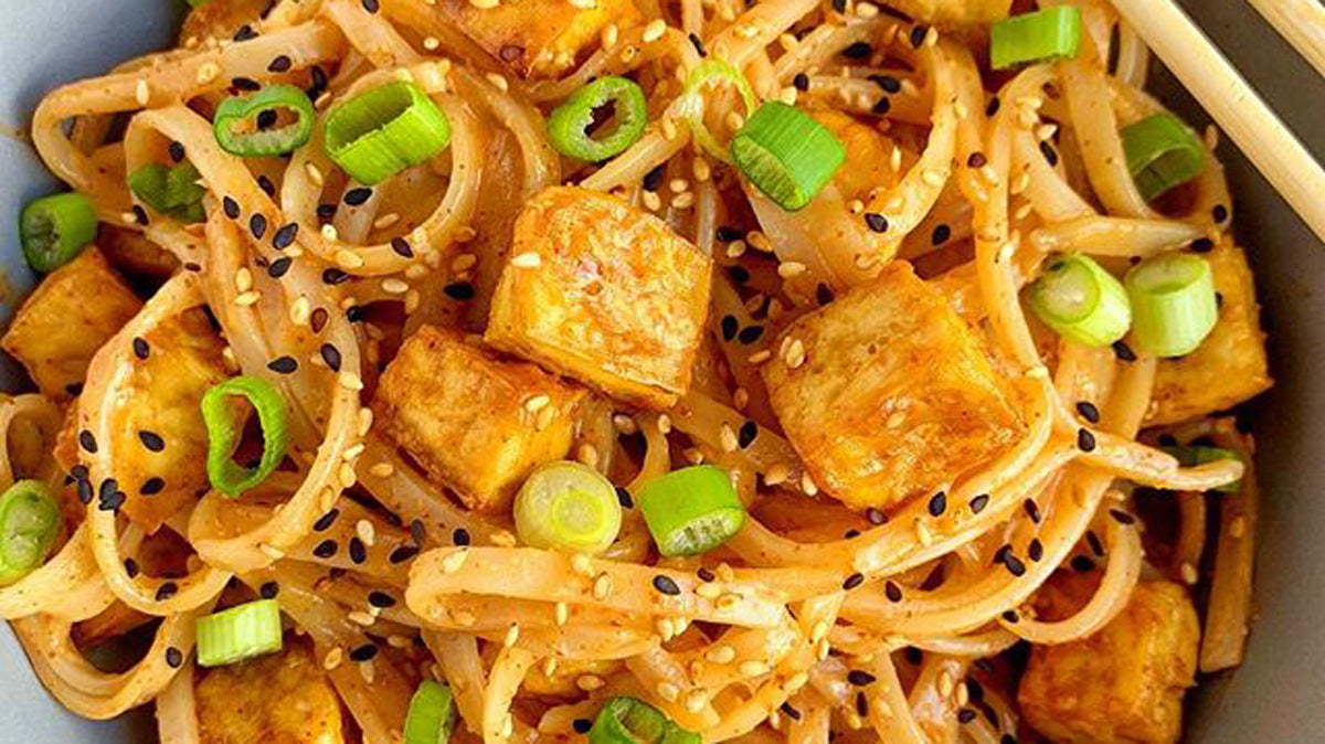 Seth's Spicy Almond Butter Sesame Noodles (vegan, gluten free)