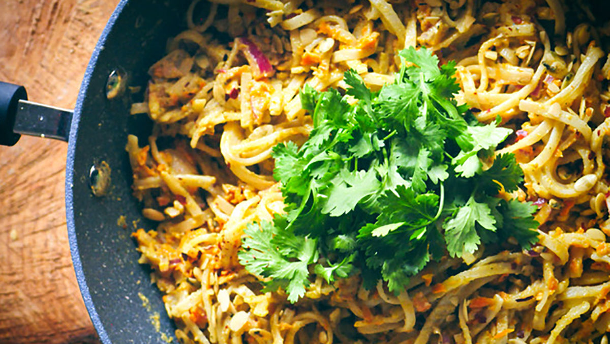 Kristen’s Spicy Pumpkin Seed Butter Pad Thai (Vegan, Gluten-Free, Soy-Free, Nut-Free)