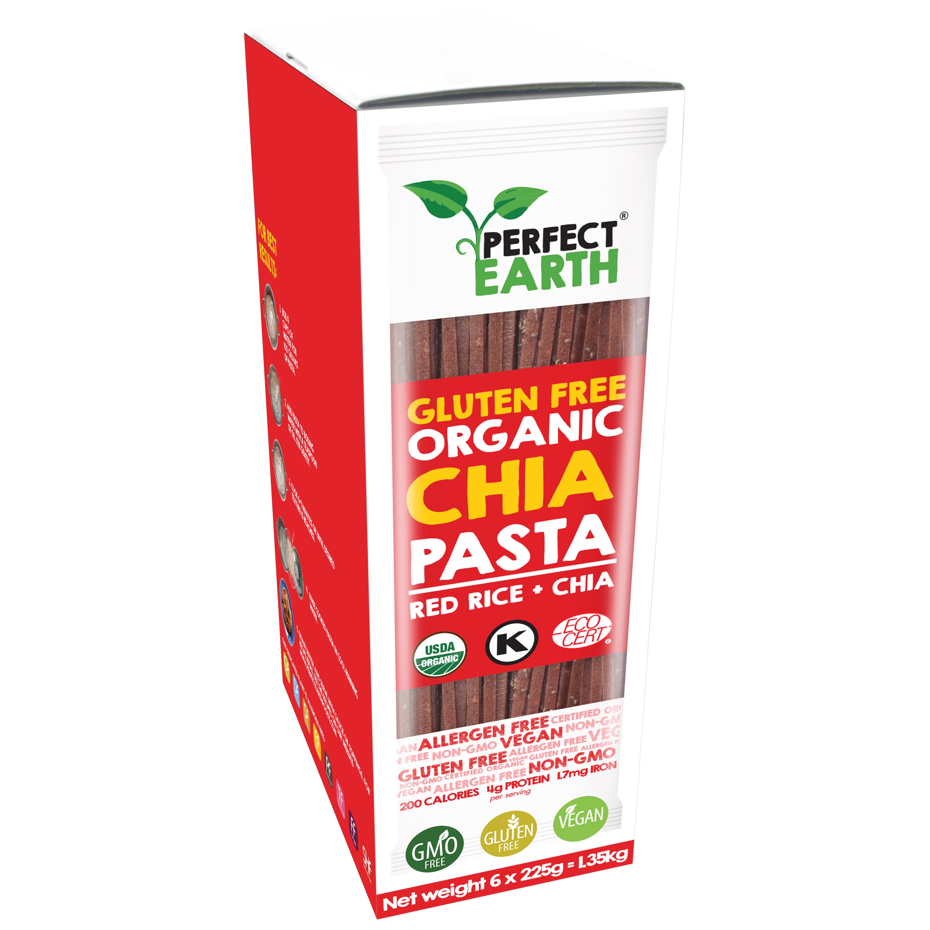 Organic Chia & Red Rice Pasta