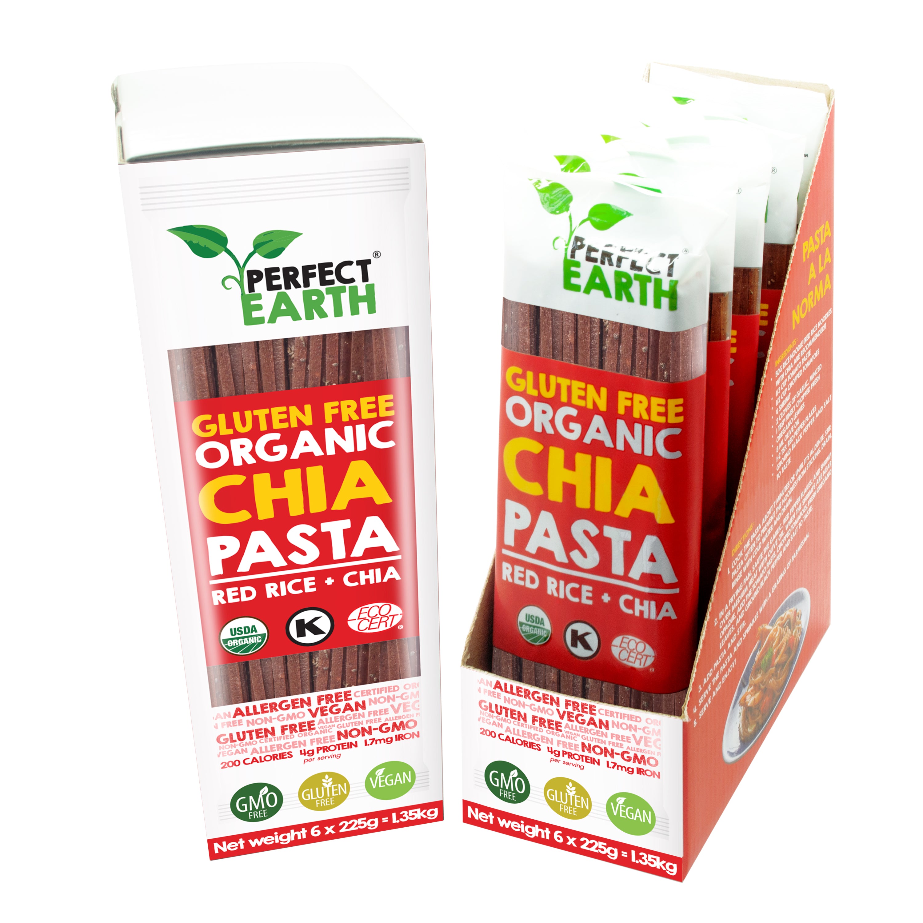 Organic Chia & Red Rice Pasta