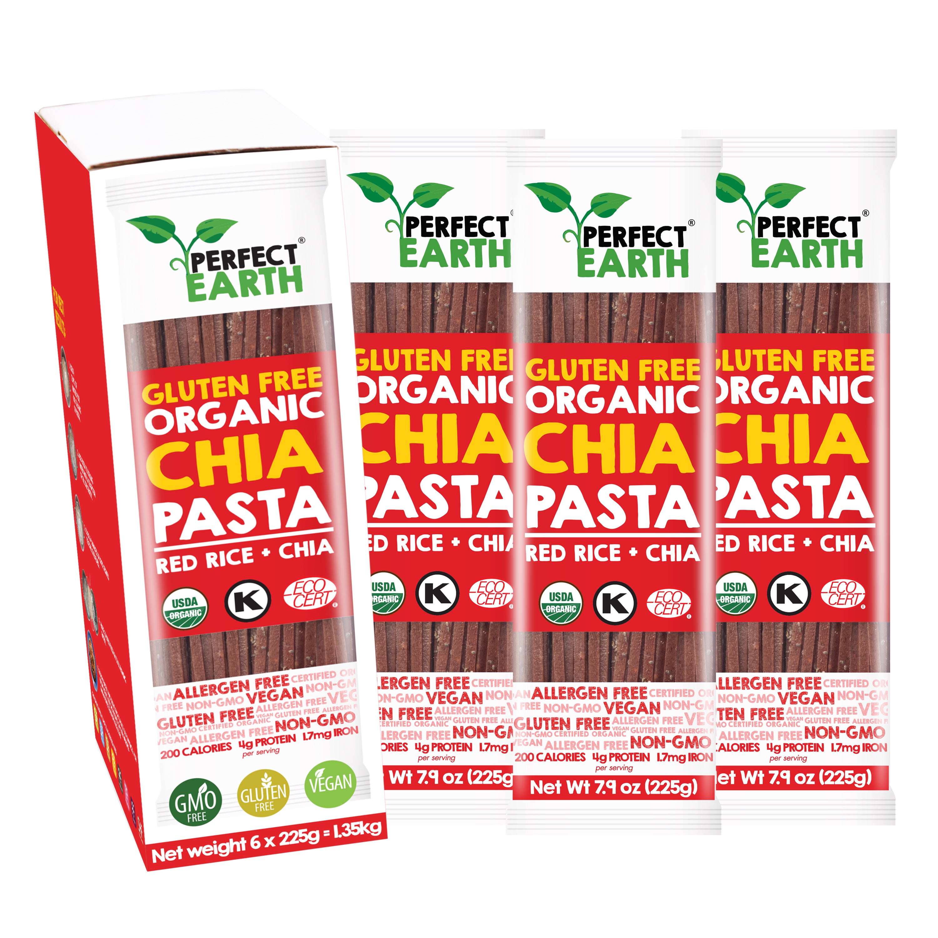 Organic Chia & Red Rice Pasta